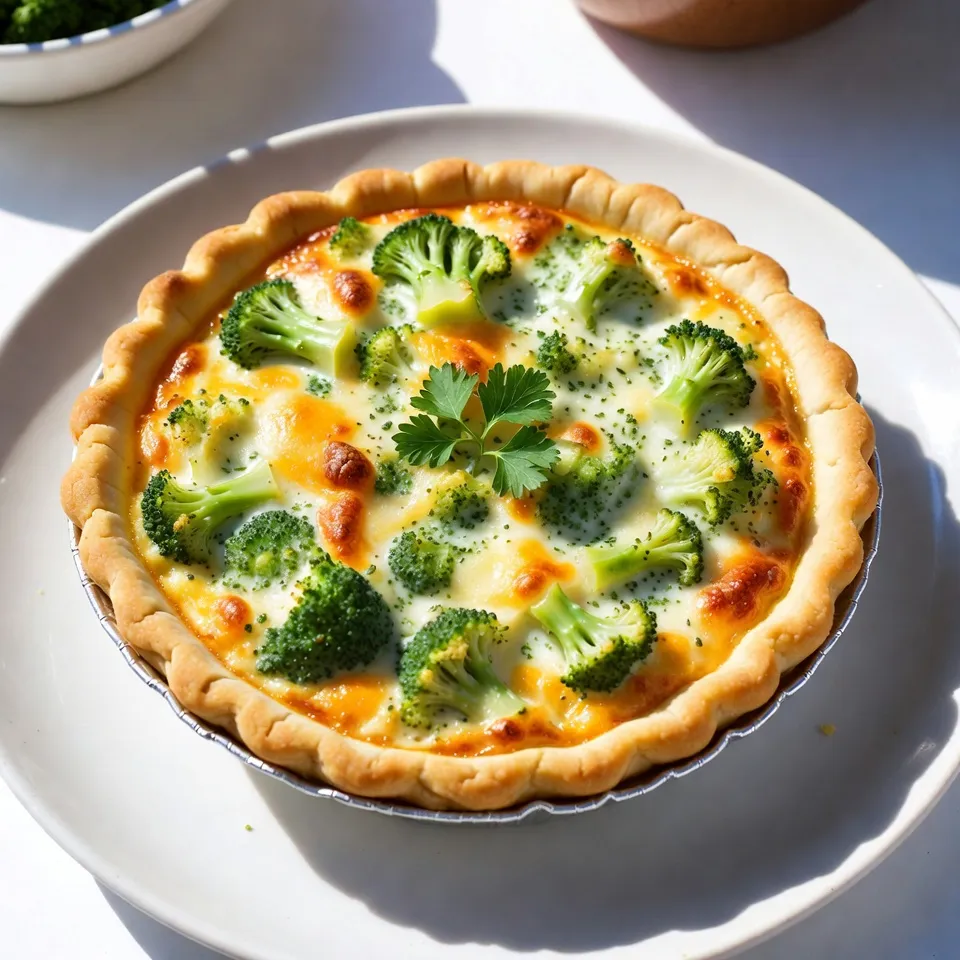 Broccoli Cheddar Quiche Tasty and Simple Recipe