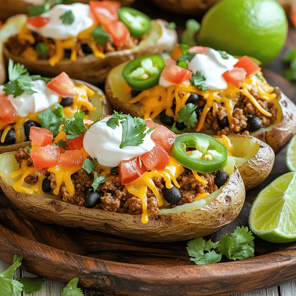 Loaded Taco Potato Skins Flavorful and Easy Recipe