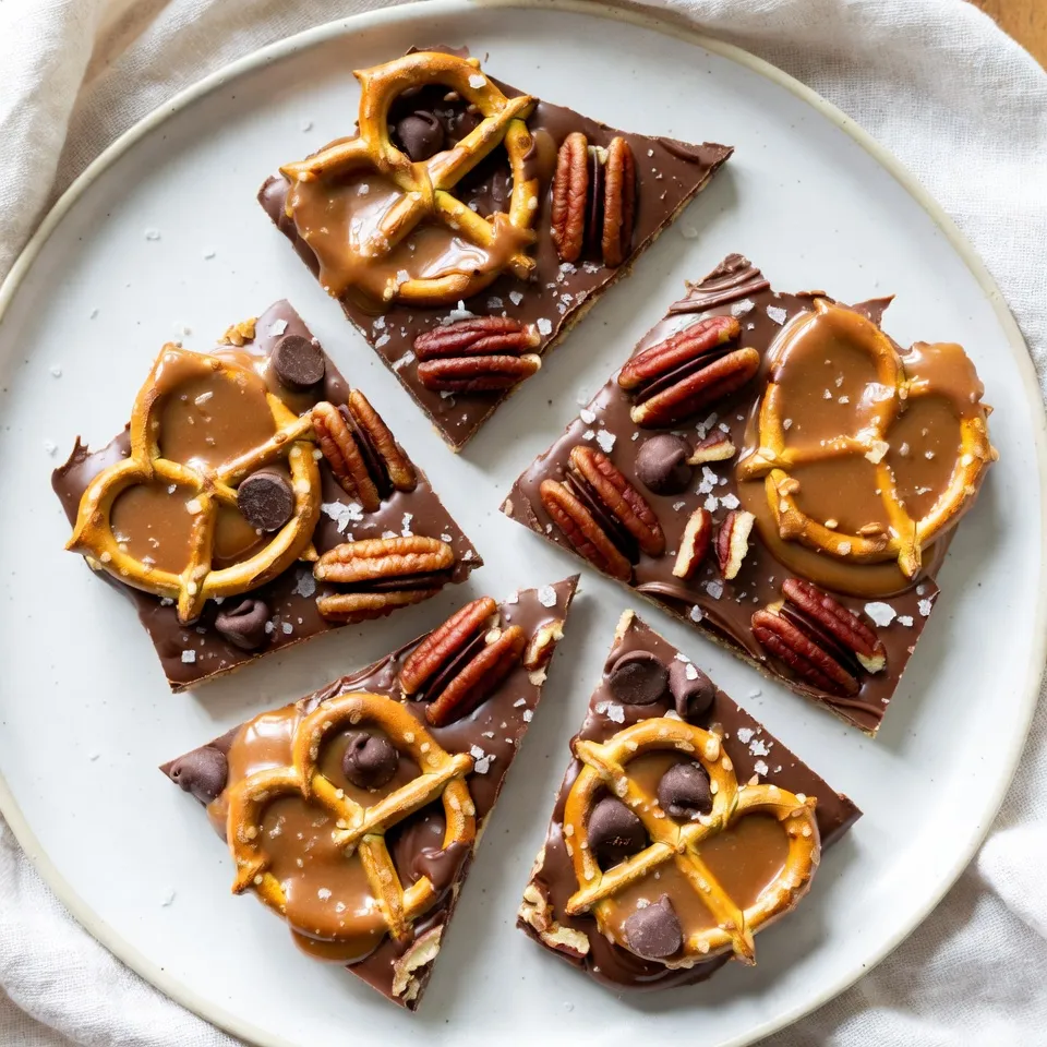 Salted Caramel Pretzel Bark Irresistible Crunchy Treat