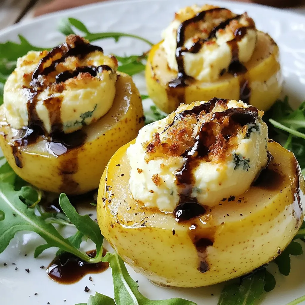 Blue Cheese Stuffed Pears Flavorful and Simple Recipe