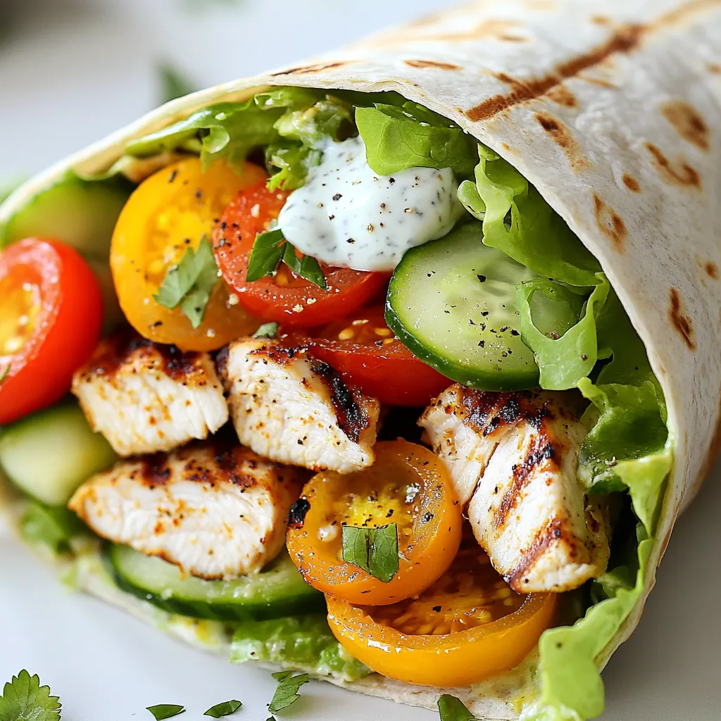 Spicy Grilled Chicken Wrap Easy and Flavorful Recipe