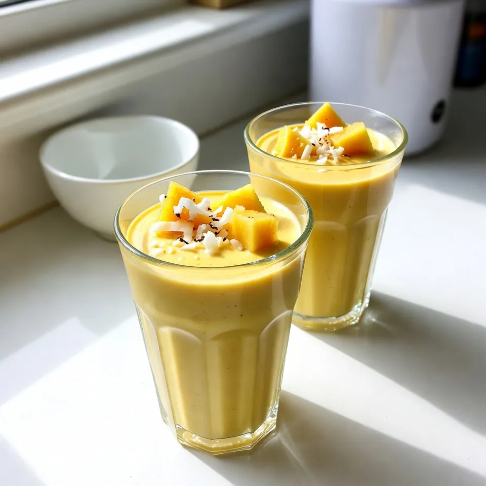 Tropical Pineapple Coconut Smoothie Refreshing Delight