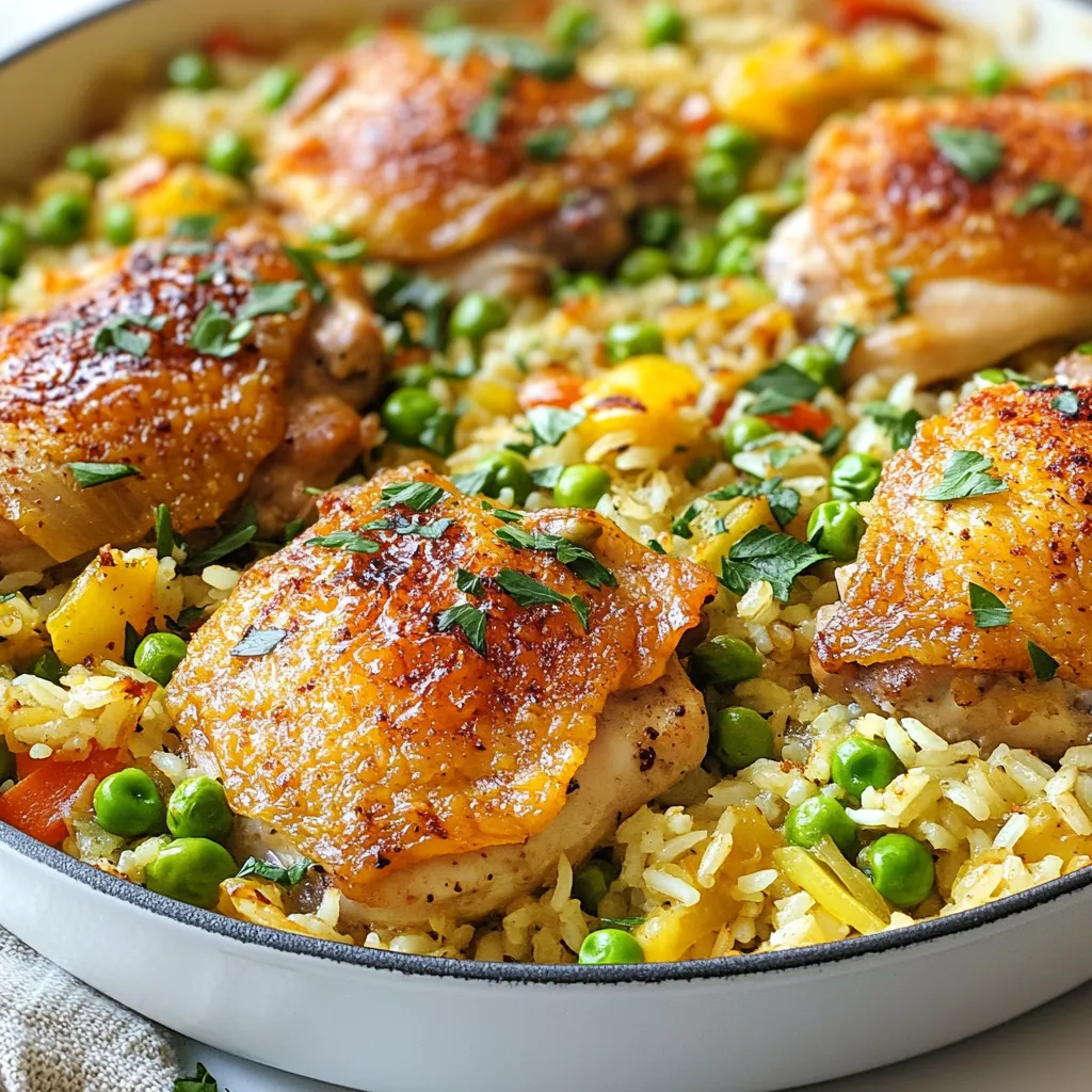 One Pan Chicken and Rice Bake Flavorful Dinner Delight