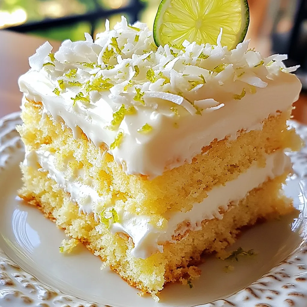 Coconut Lime Sheet Cake Fresh and Flavorful Delight