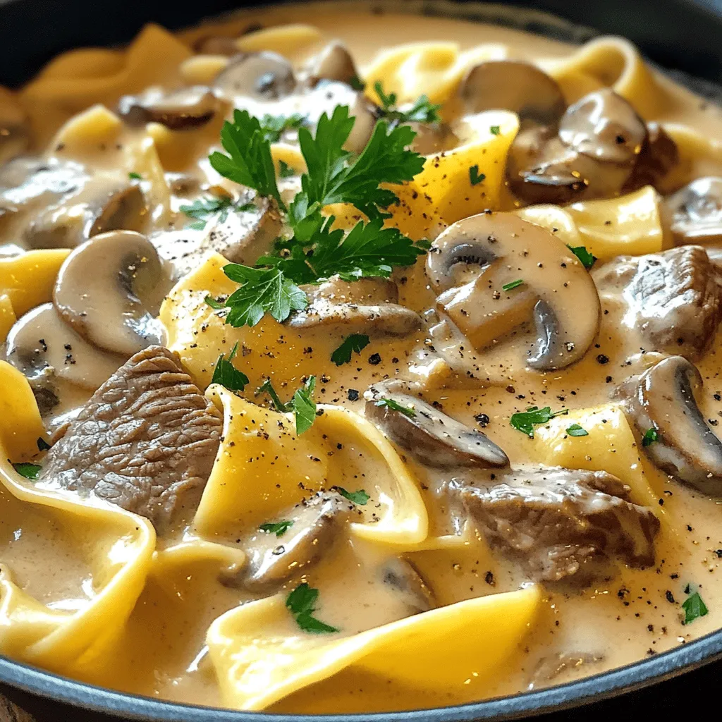 One-Pot Beef Stroganoff Easy and Creamy Meal