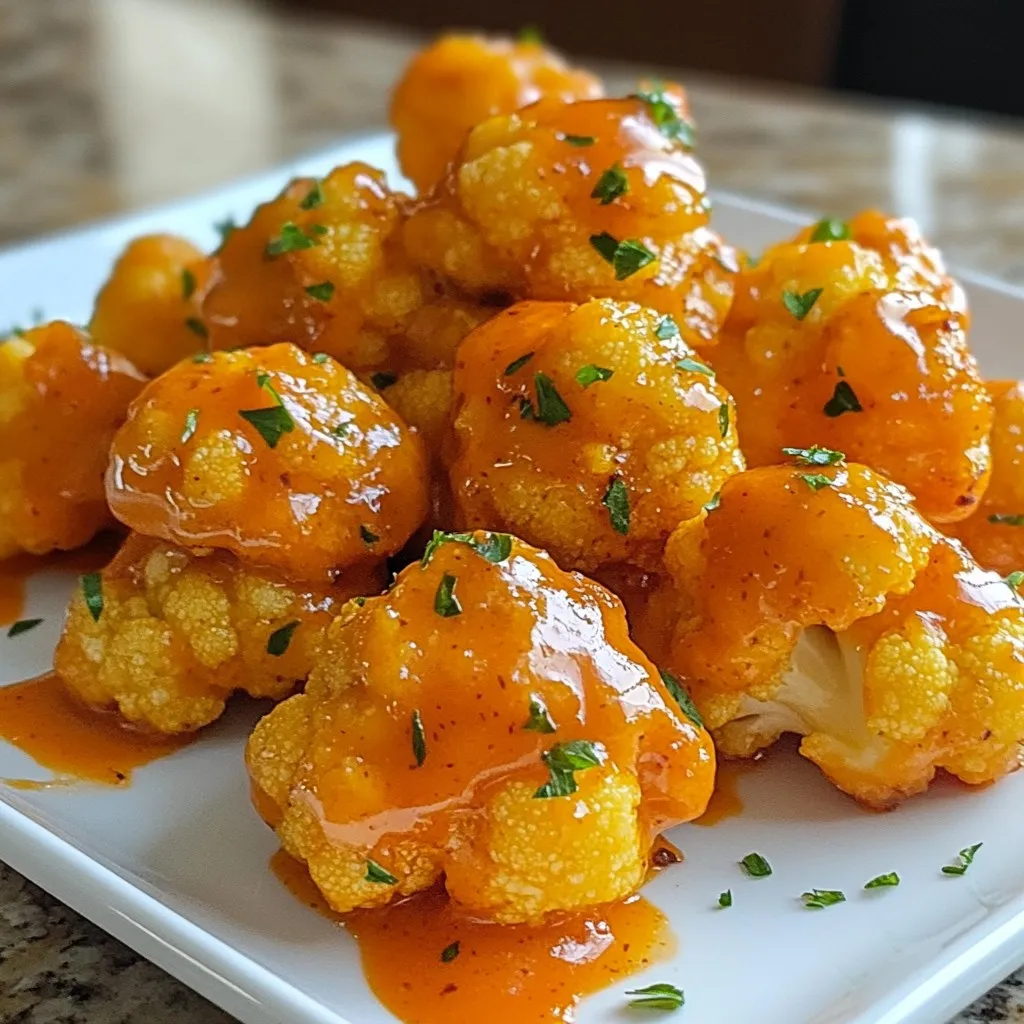 Buffalo Cauliflower Bites Tasty Plant-Based Snack