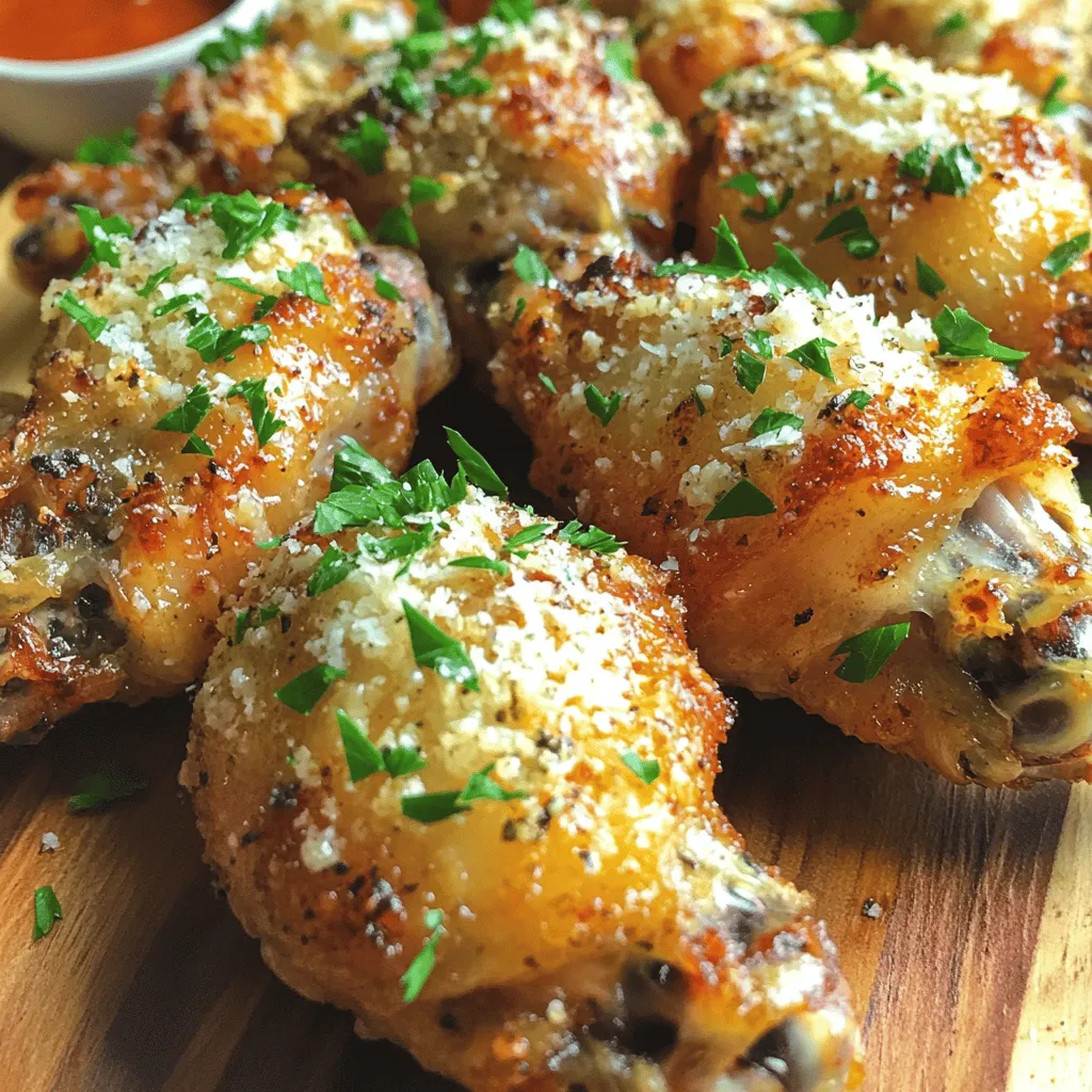 Baked Garlic Parmesan Wings Crispy and Flavorful Dish