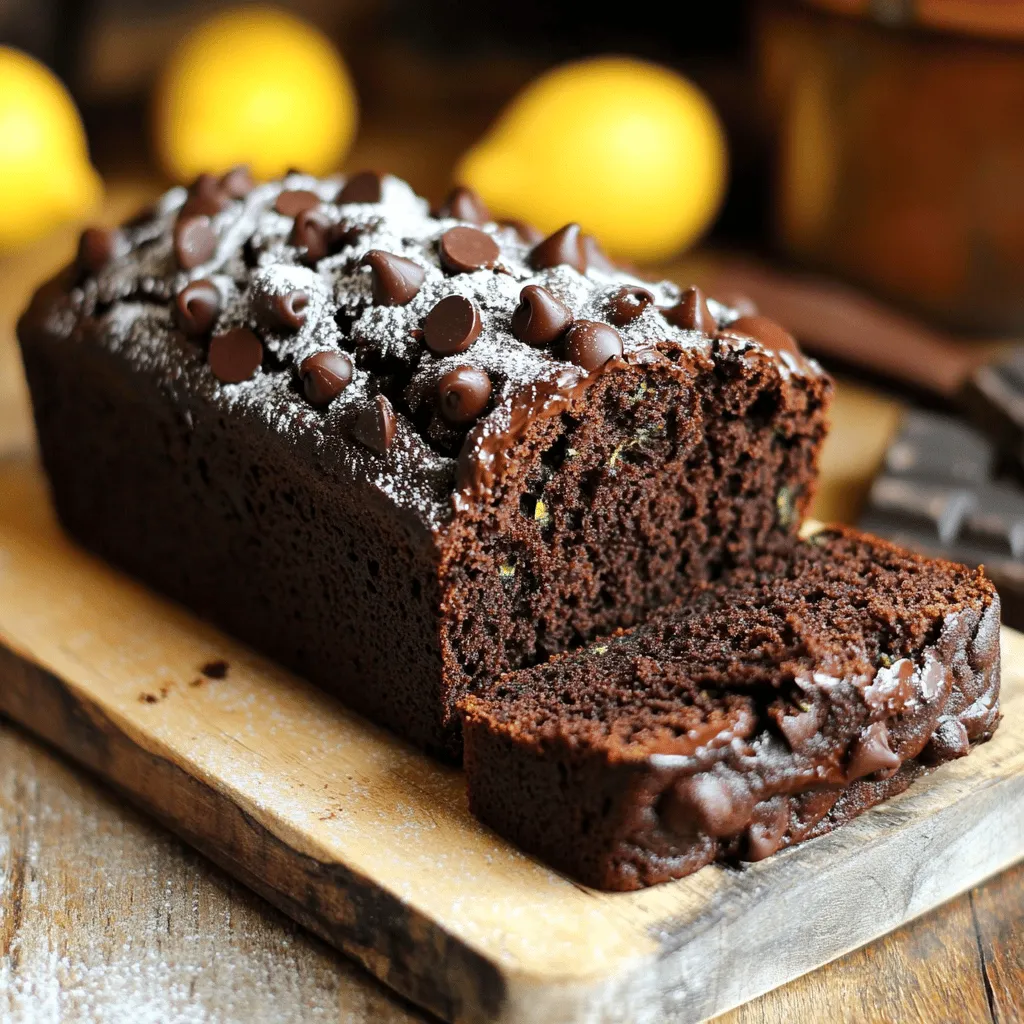 Double Chocolate Zucchini Bread Bakery Delight Recipe