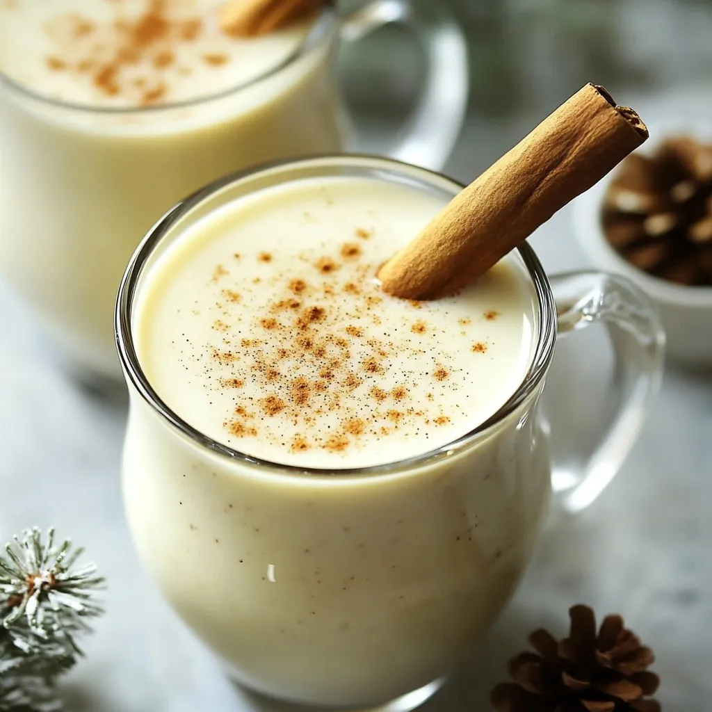 Vegan Eggnog Delight Creamy and Festive Drink