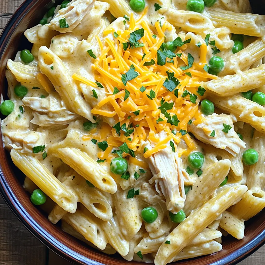 Slow Cooker Creamy Ranch Chicken Pasta Delight