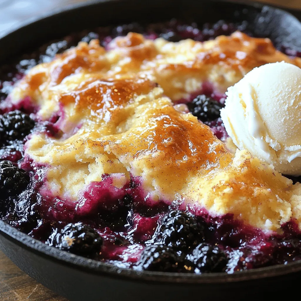 Blackberry Cobbler Skillet Irresistible Dessert Recipe