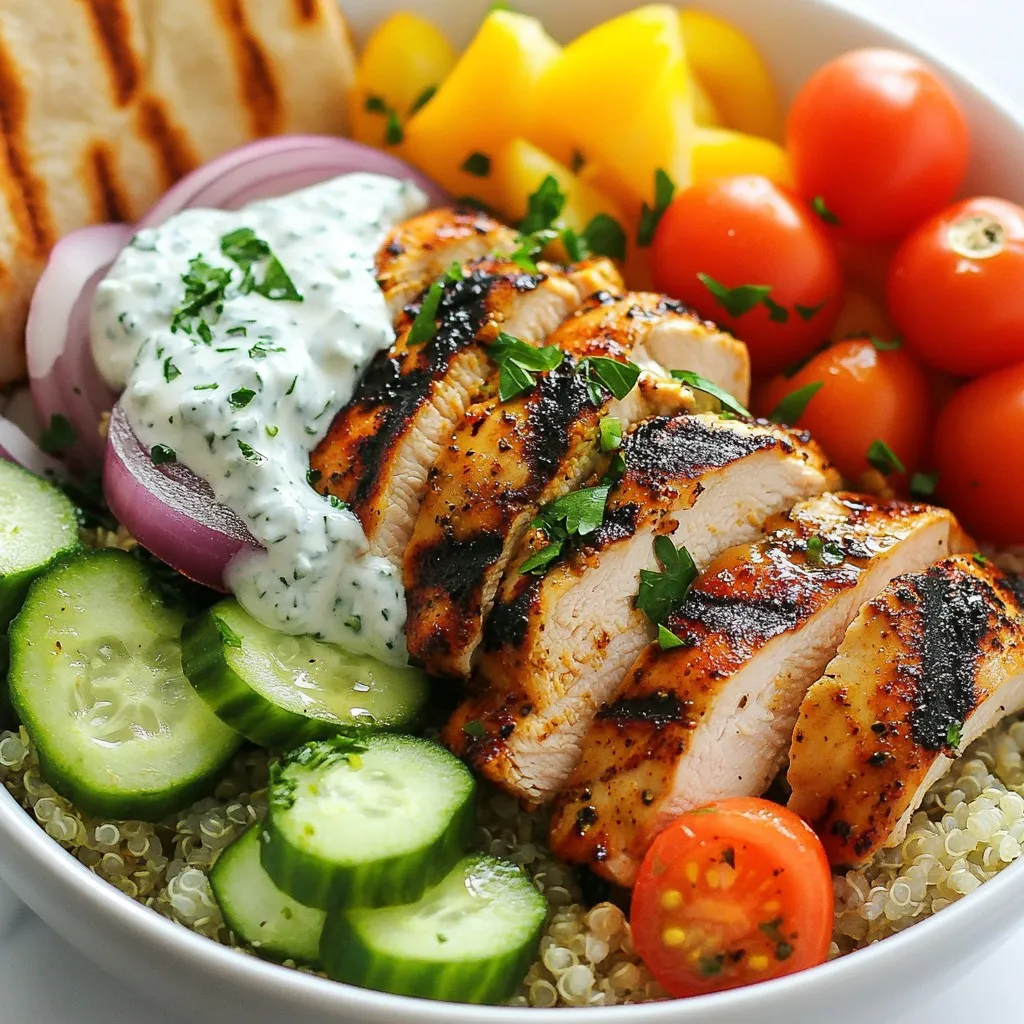 Greek Chicken Gyro Bowls Flavorful and Simple Meal