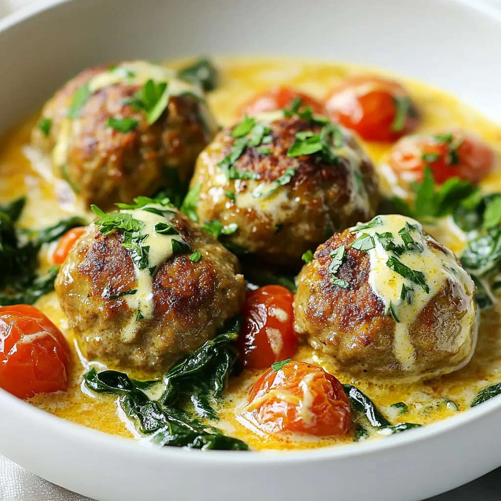 Creamy Tuscan Meatballs Tasty and Simple Recipe