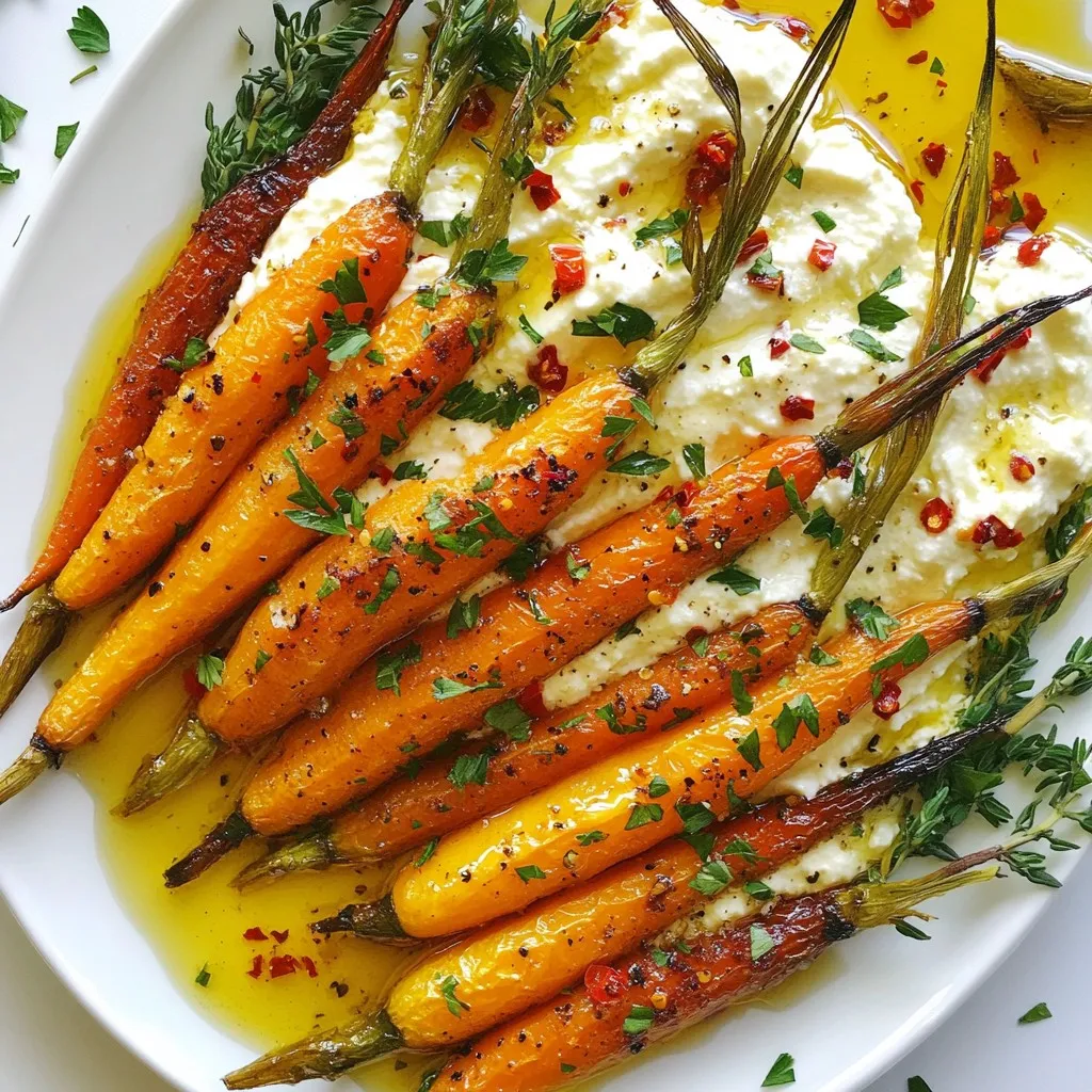 Roasted Carrots with Whipped Ricotta &#038; Hot Honey Delight