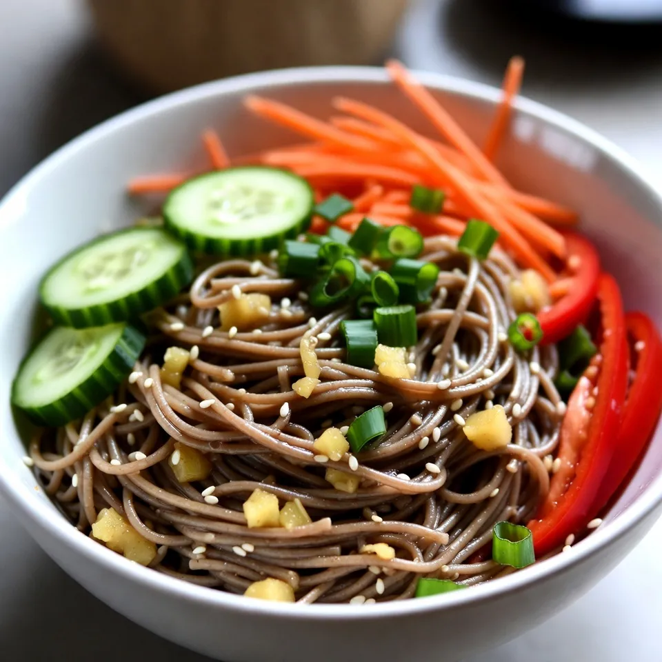 Sesame Ginger Noodle Salad Fresh and Flavorful Dish