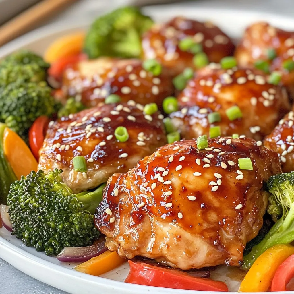 Sheet Pan Teriyaki Chicken and Vegetables Delight