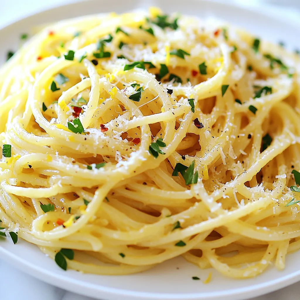 Lemon Butter Garlic Pasta Flavorful and Quick Recipe