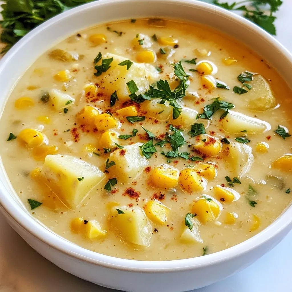 Healthy Potato Corn Chowder Simple and Creamy Recipe