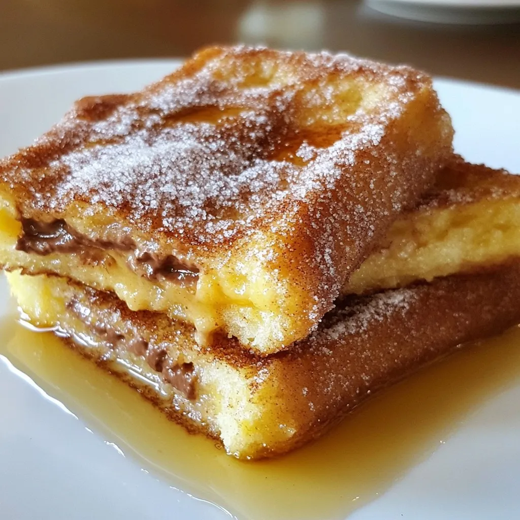 Churro Stuffed French Toast Delightfully Sweet Treat