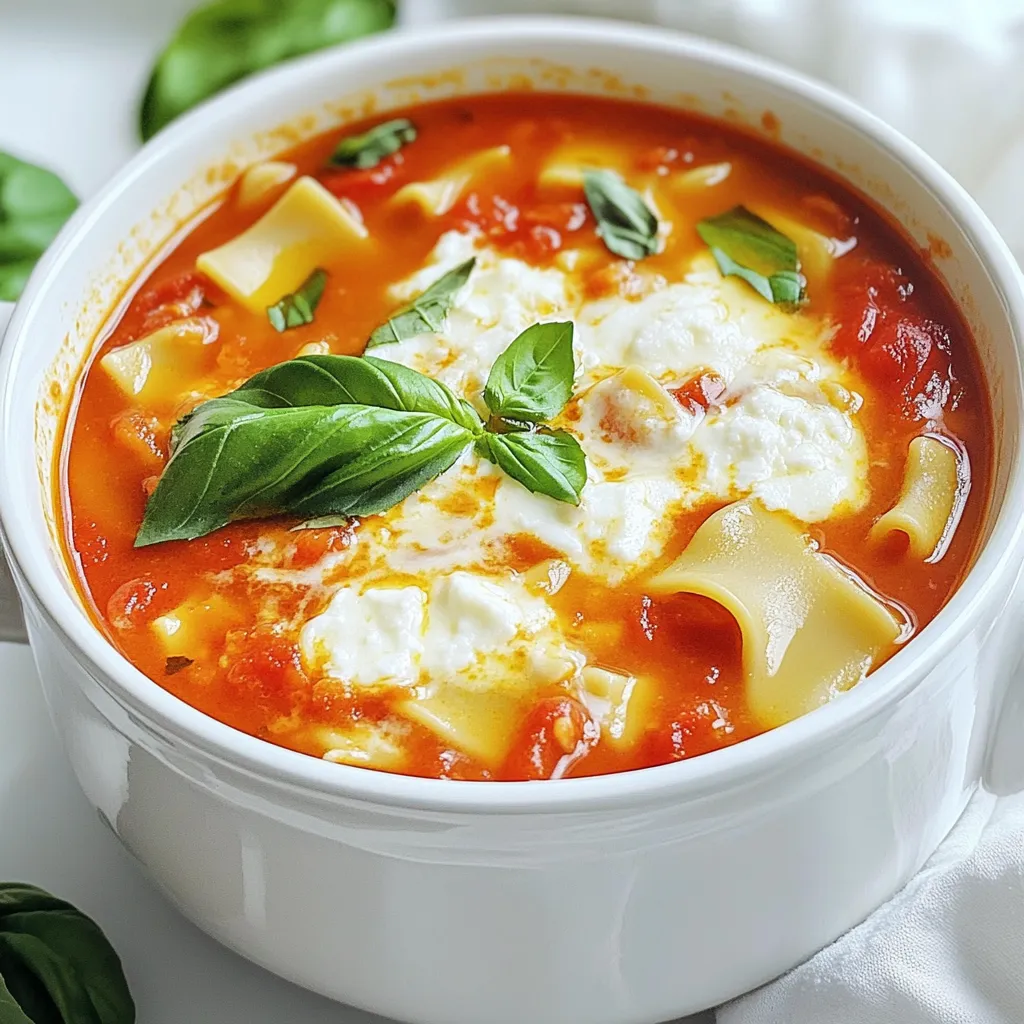 Lasagna Soup Slow Cooker Delicious Comfort Dish
