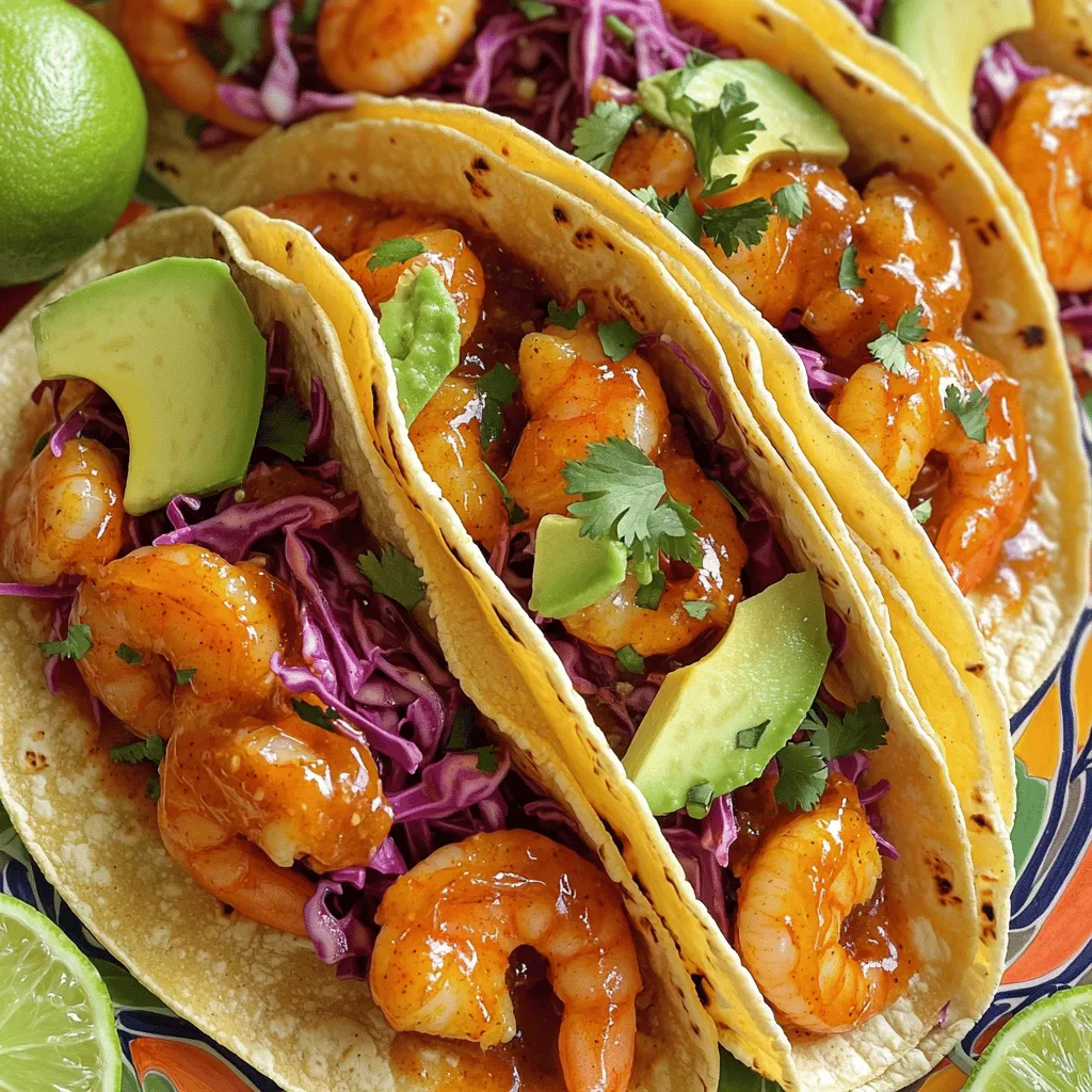 Sweet Chili Garlic Shrimp Tacos Quick and Easy Meal