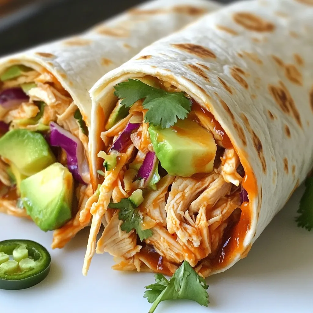 BBQ Chicken Coleslaw Wraps Flavorful and Easy Meal