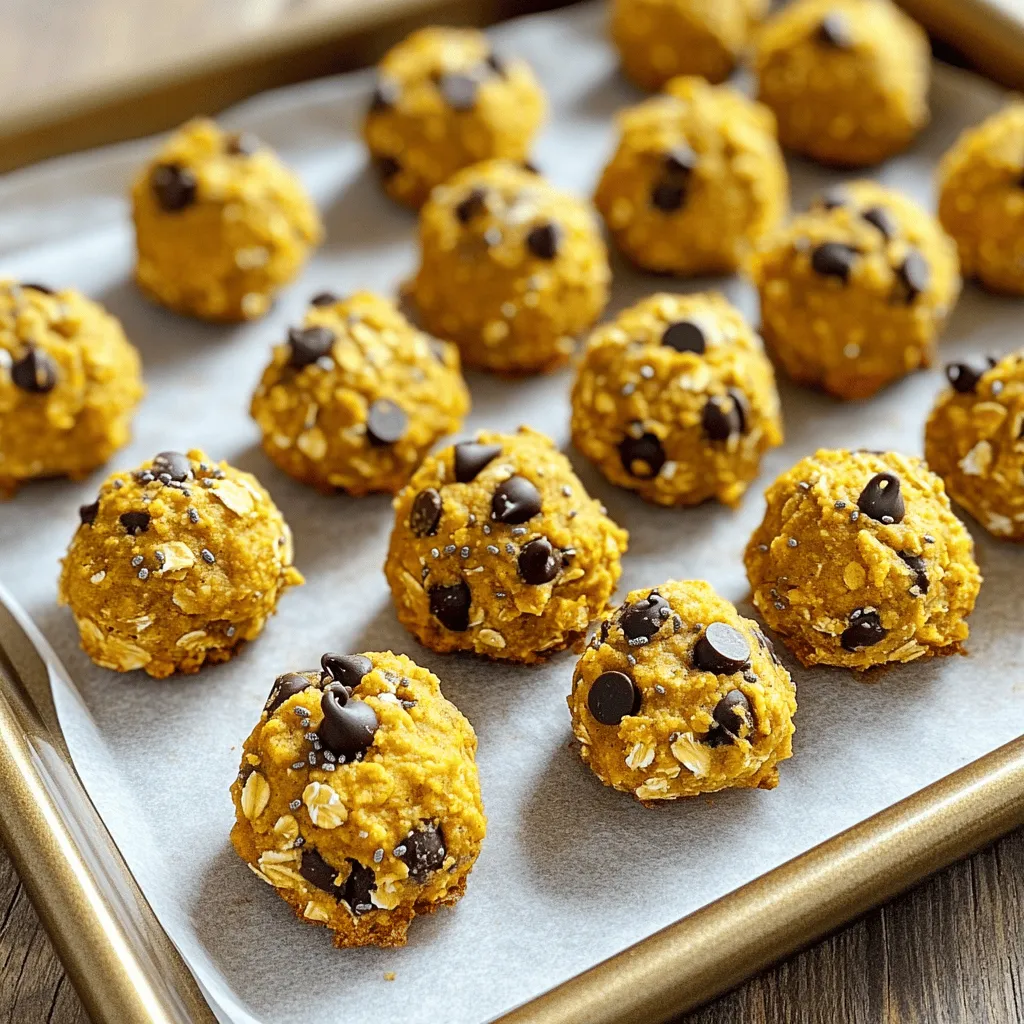 No-Bake Pumpkin Oatmeal Cookie Dough Bites Delight