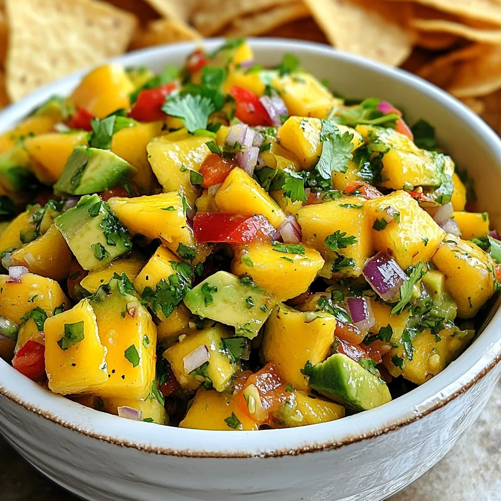 Mango Avocado Salsa Fresh and Flavorful Delight