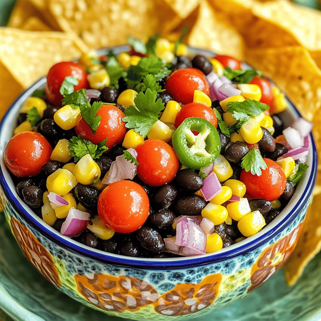 Zesty Black Bean Corn Salsa Flavorful and Fresh Recipe