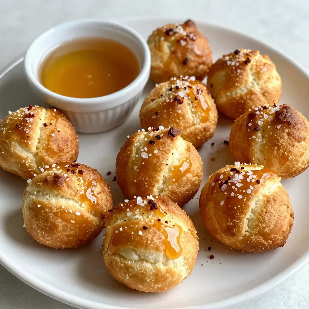 Hot Honey Pretzel Bites Tasty Snack Delight