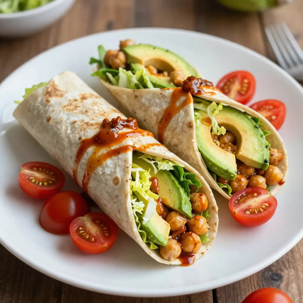 Vegan Buffalo Chickpea Wraps Easy and Flavorful Meal