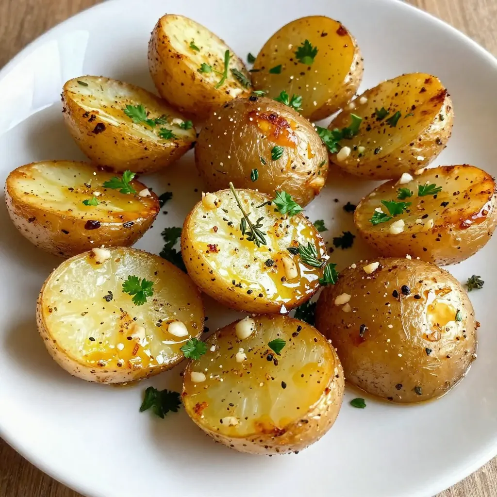Garlic Herb Roasted Potatoes Flavorful Side Dish