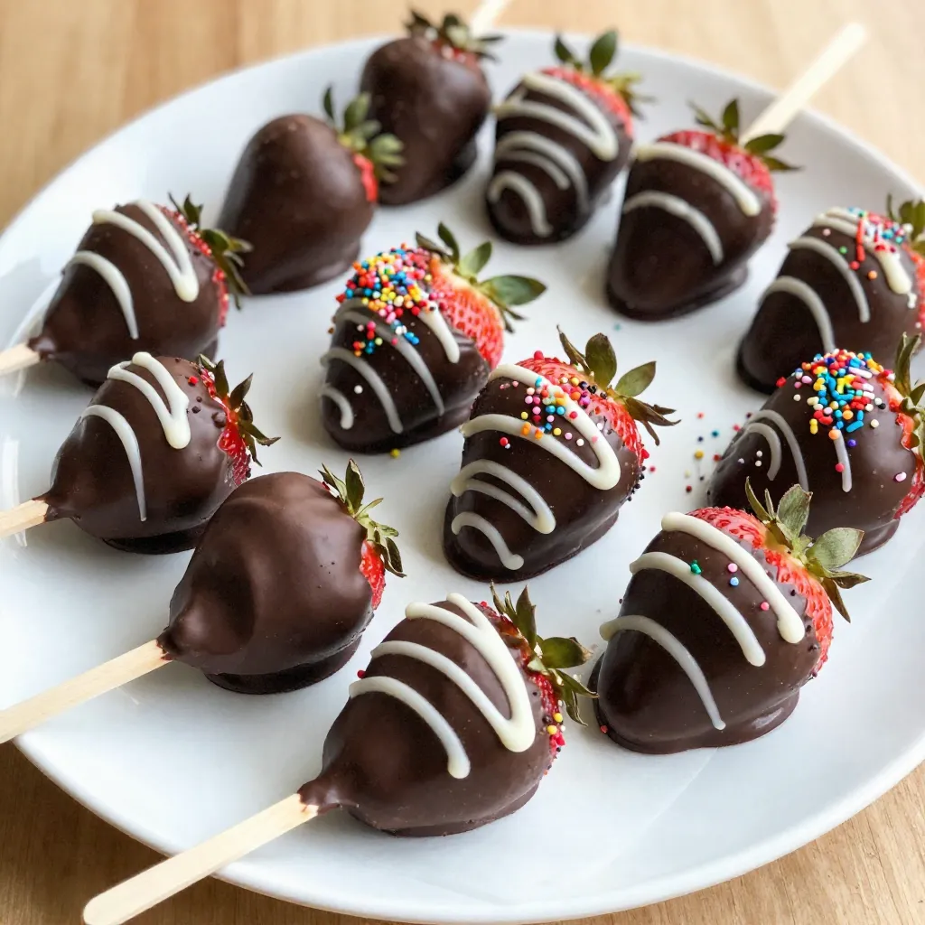 Chocolate Covered Strawberry Pops Easy and Fun Treat