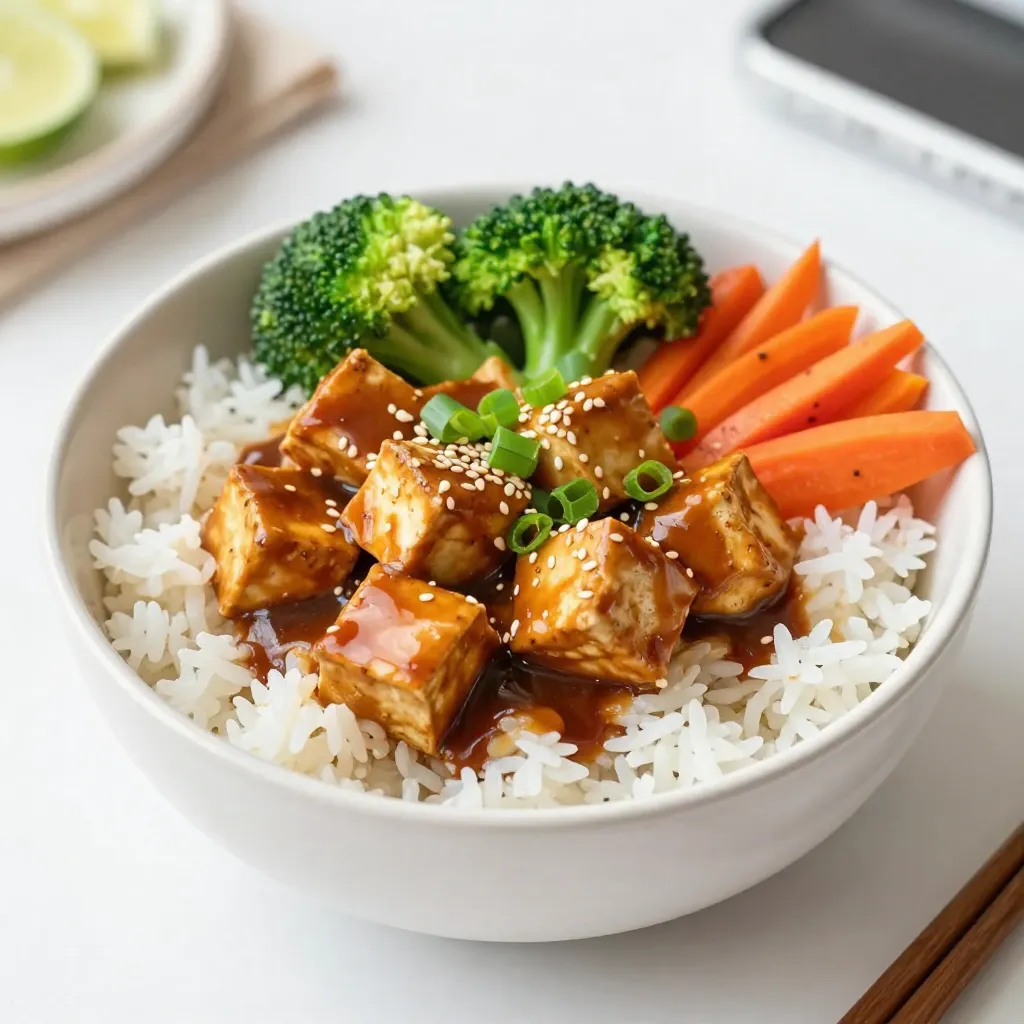 Teriyaki Tofu Rice Bowls Flavorful and Nutritious Meal