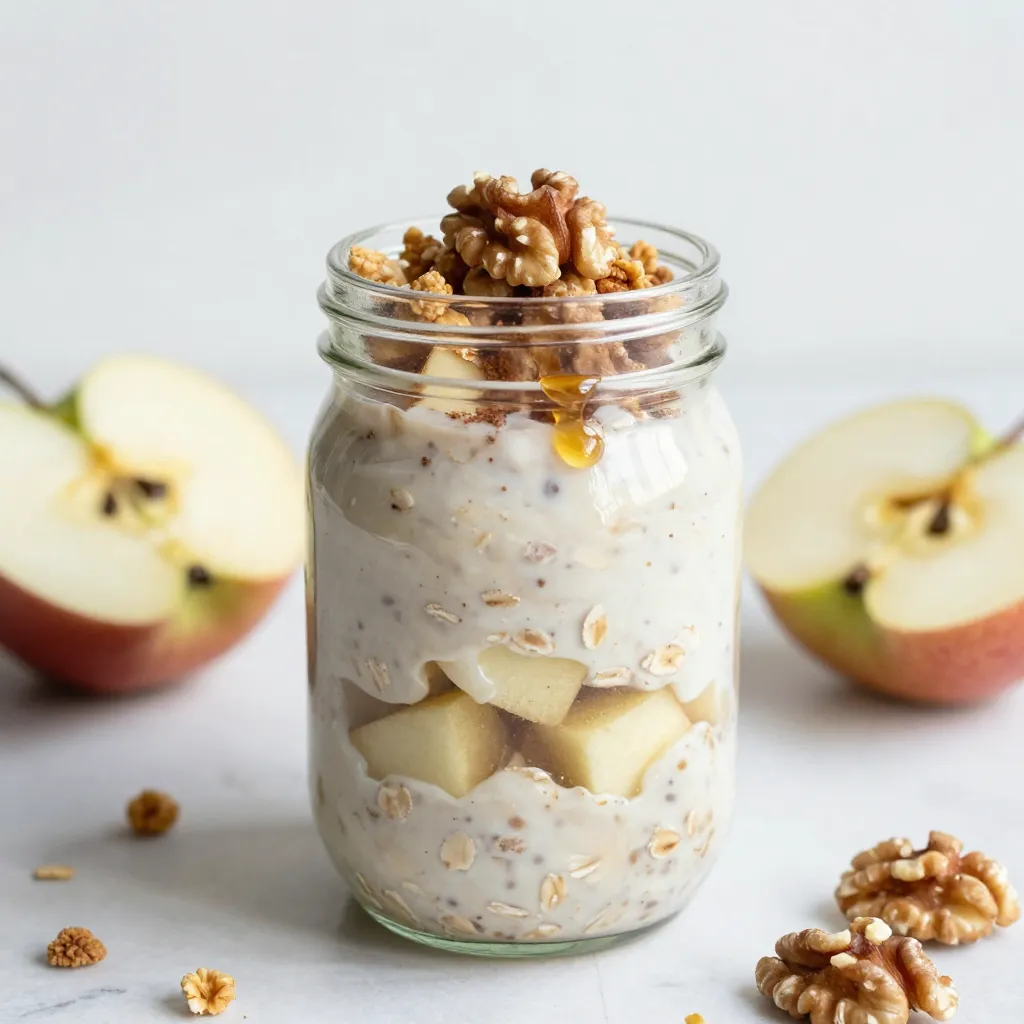 Savory Apple Pie Overnight Oats Recipe to Try