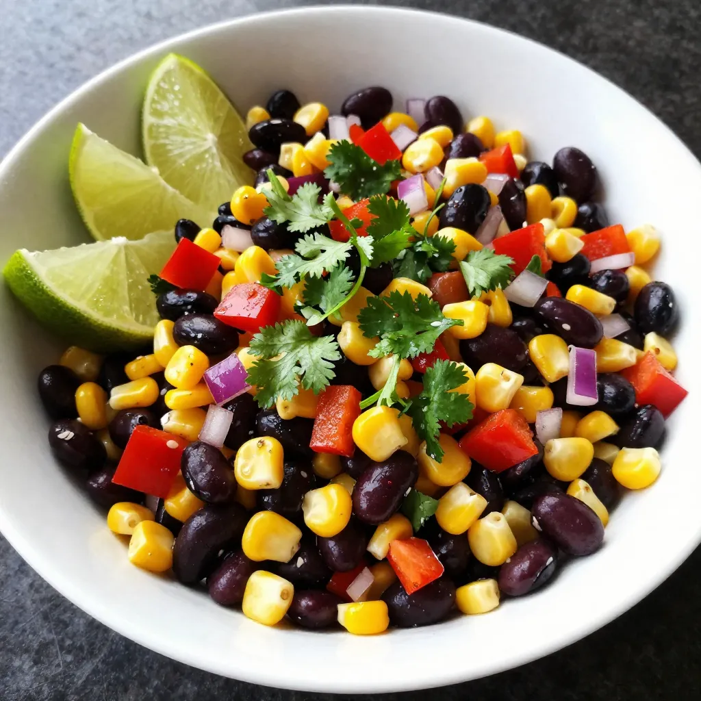 Zesty Black Bean Corn Salad Flavorful and Filling Meal