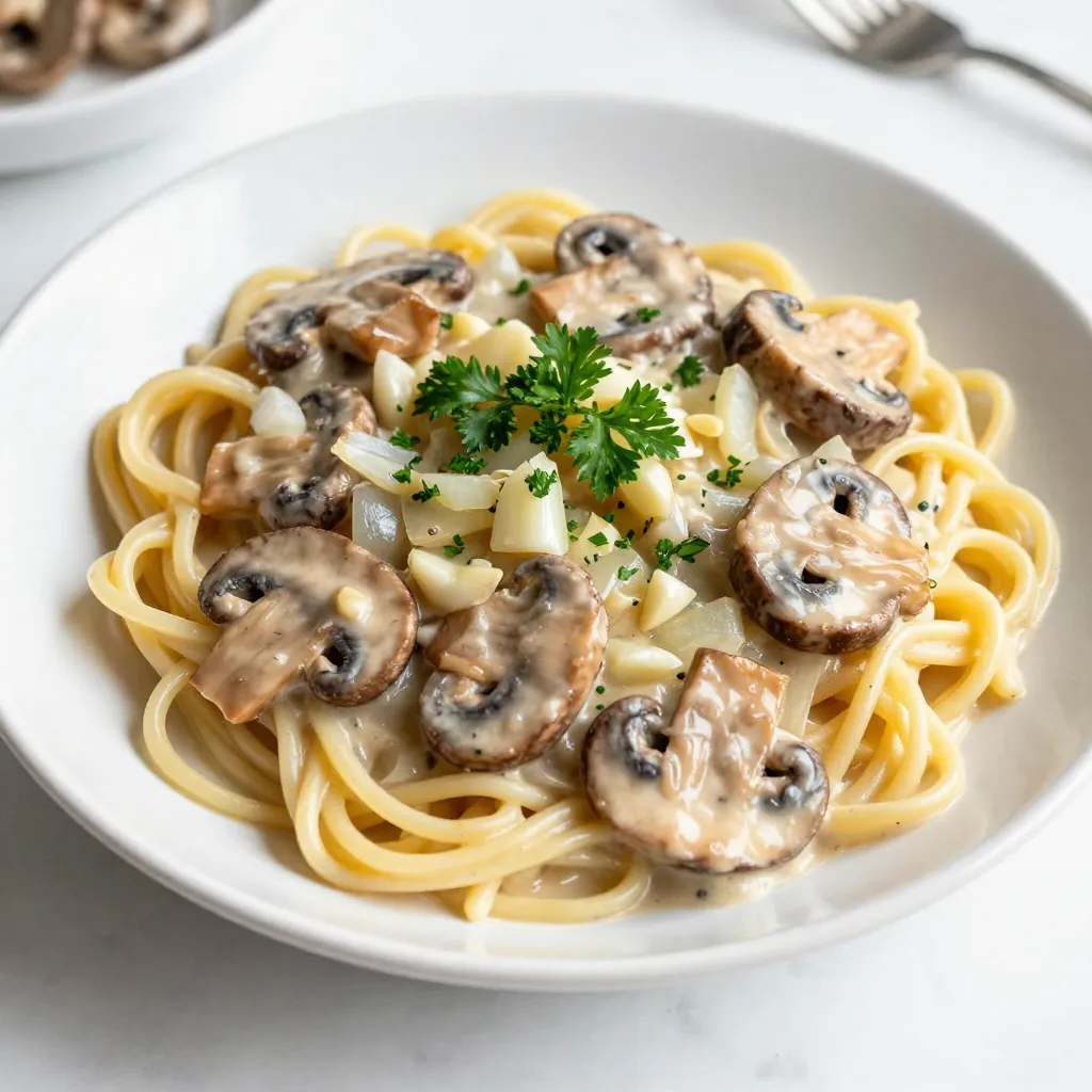 Creamy Mushroom Stroganoff Rich and Flavorful Dish