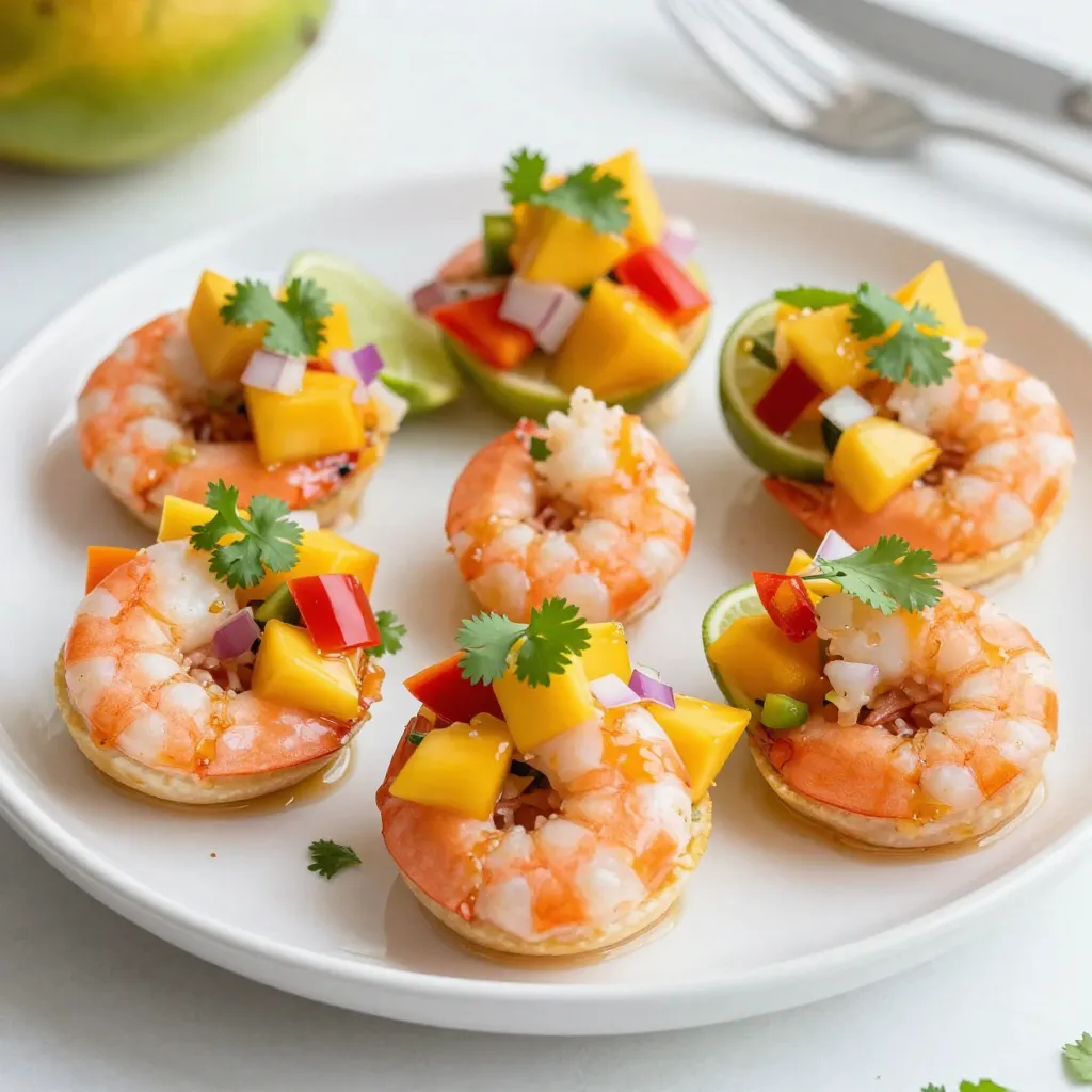 Mango Salsa Shrimp Cups Flavorful Appetizer Delight