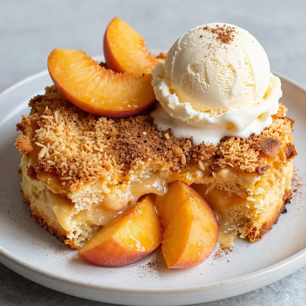 Peach Cobbler Dump Cake Delightful and Simple Recipe