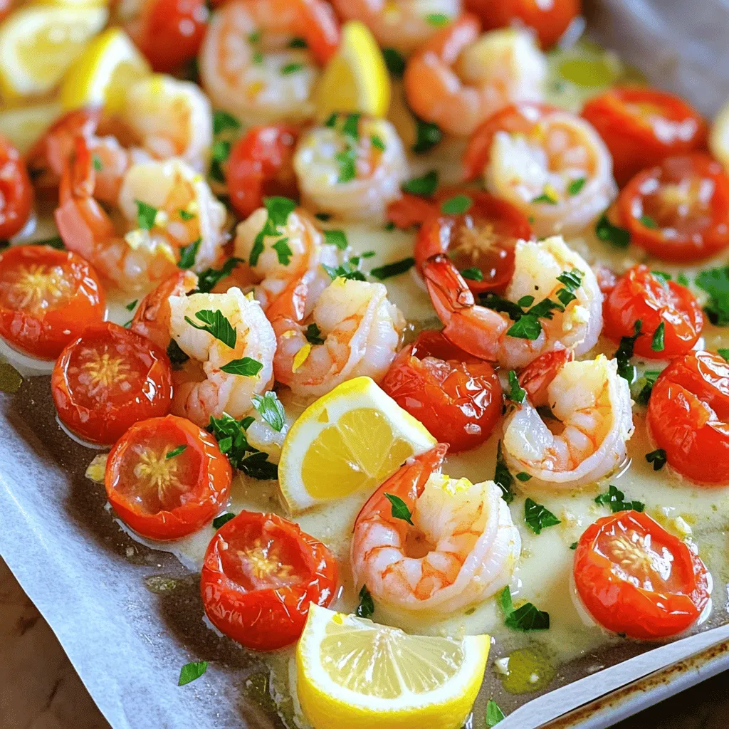 Sheet Pan Garlic Butter Shrimp Scampi Easy Recipe