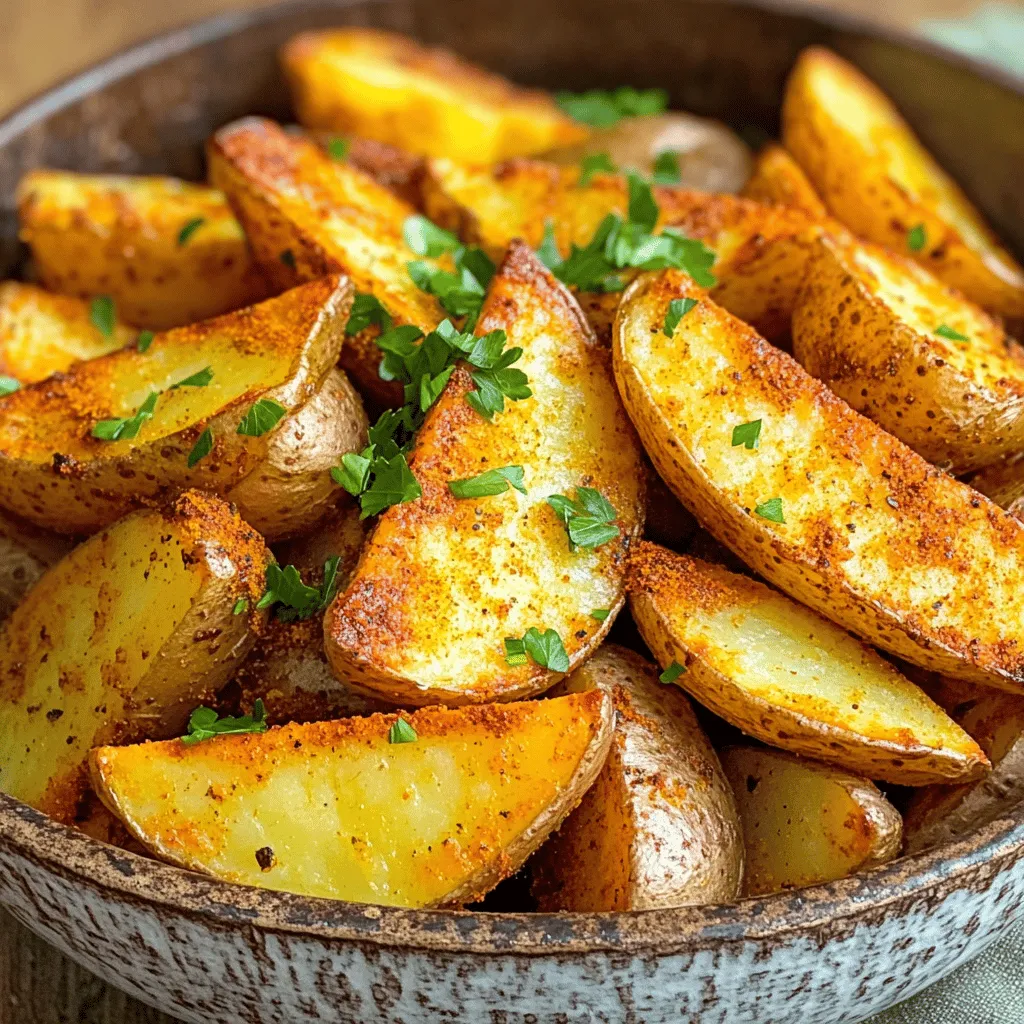 Air Fryer Cajun Potato Wedges Crispy and Flavorful