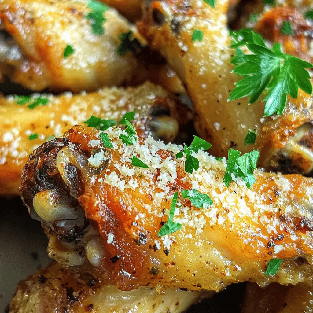 Baked Garlic Parmesan Wings Crispy and Flavorful Treat