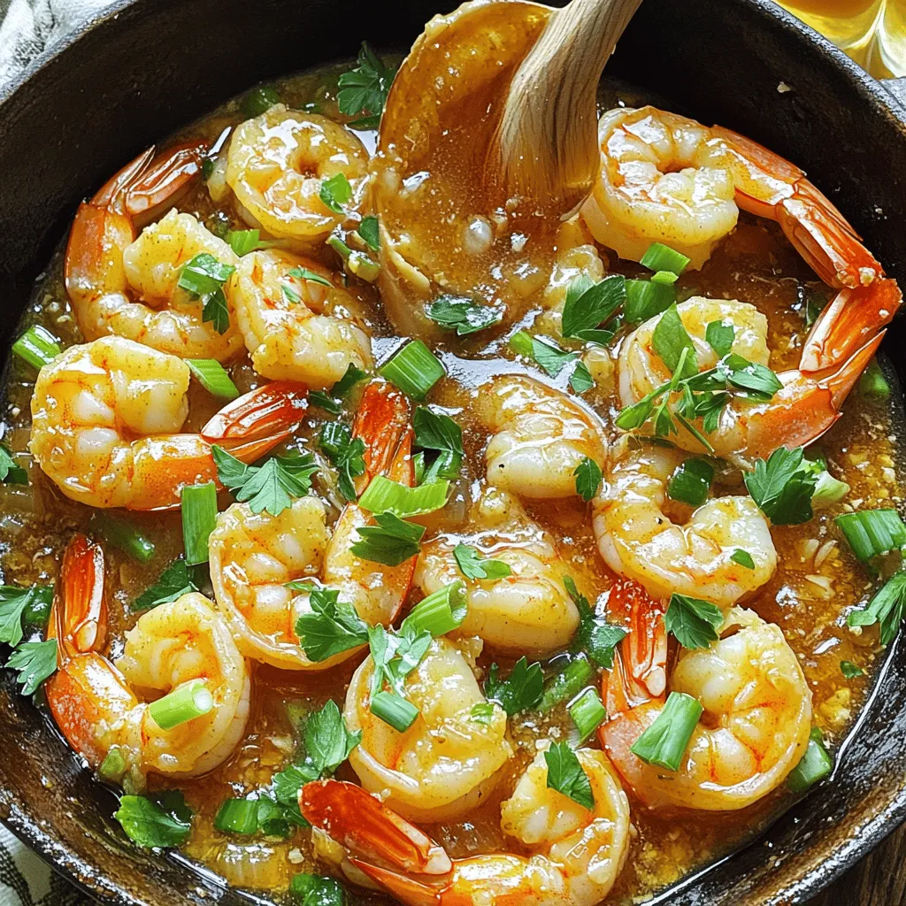 Honey Butter Garlic Shrimp Skillet Savory Delight
