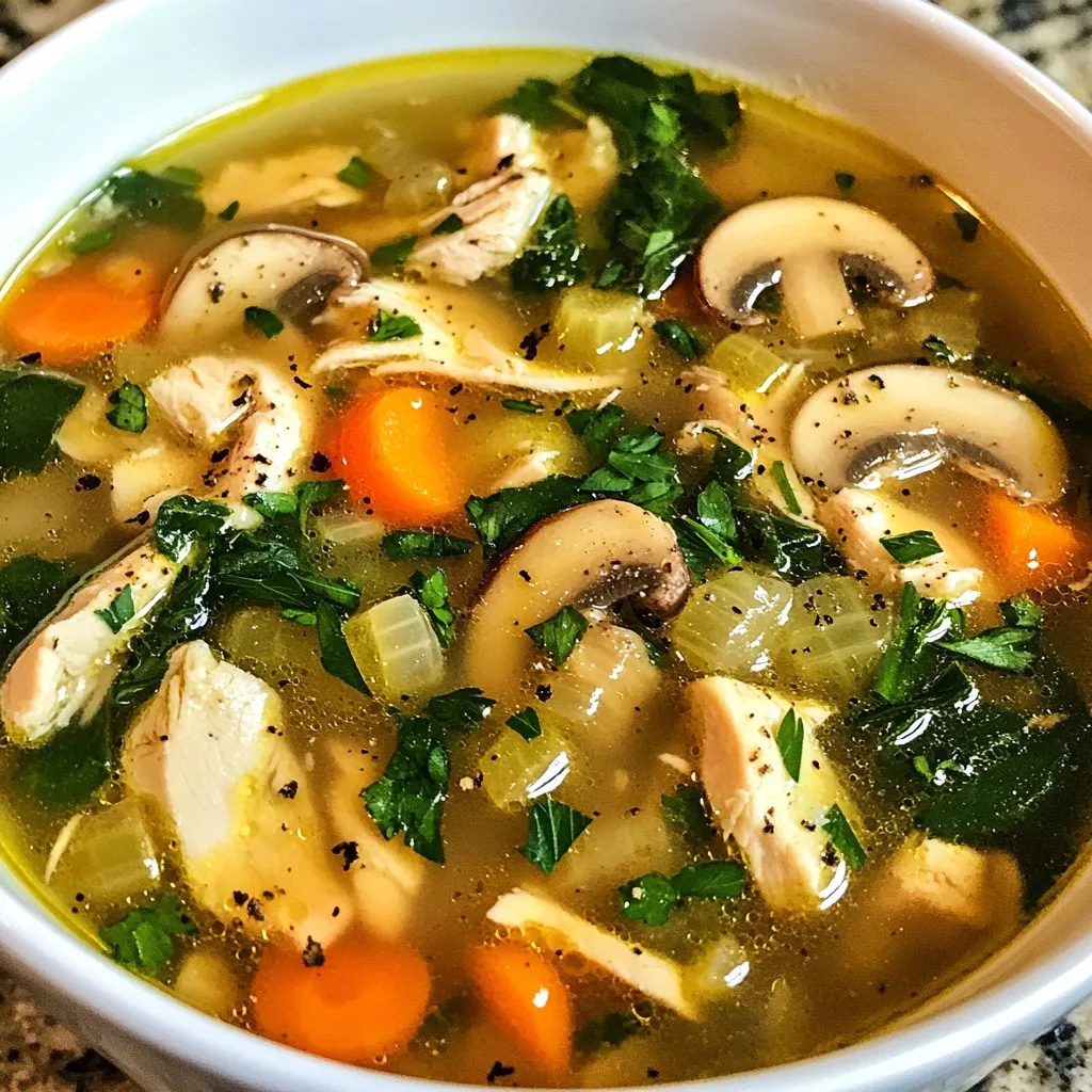 Clean Chicken Mushroom Soup Nourishing and Simple Recipe