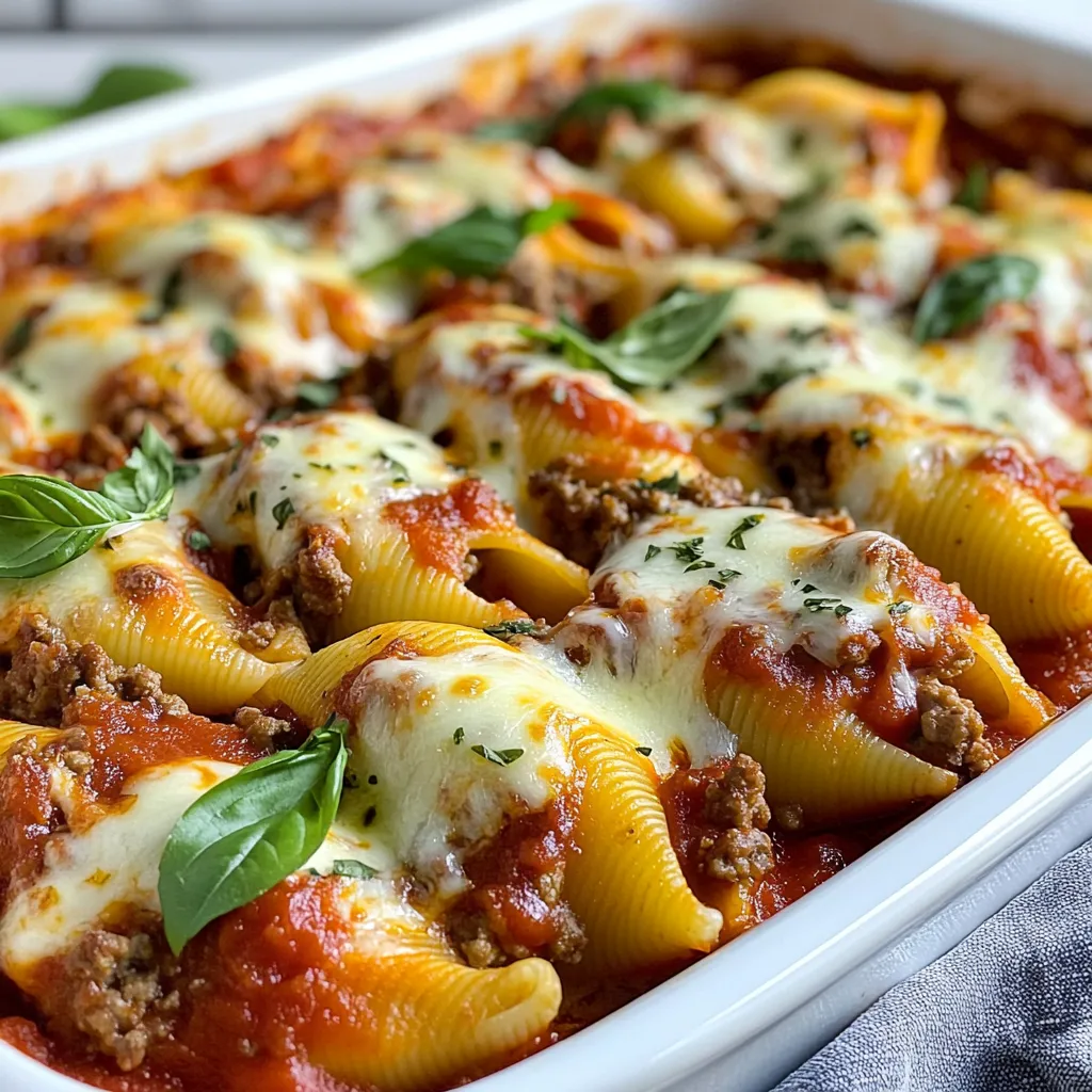 Stuffed Shells with Meat Rich and Comforting Dish
