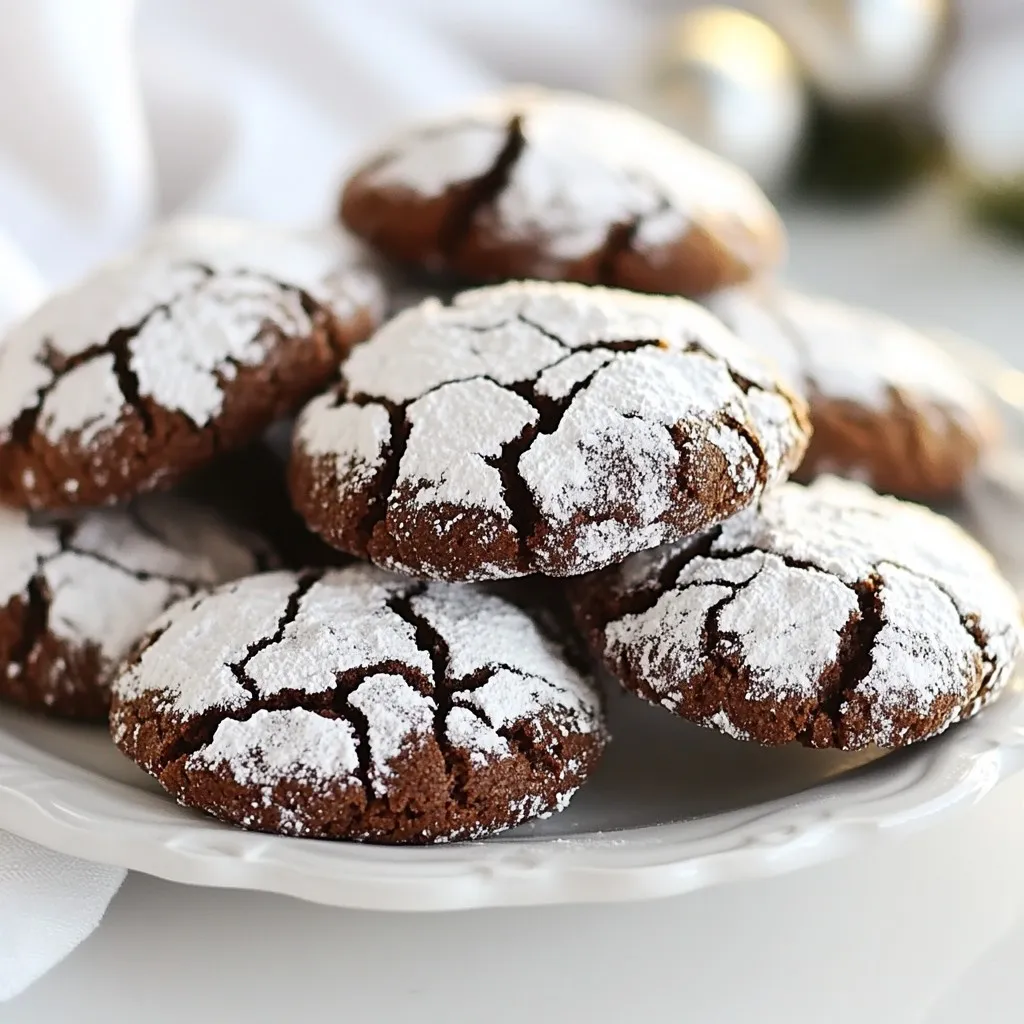 Gingerbread Crinkle Cookies Festive and Delightful Treat