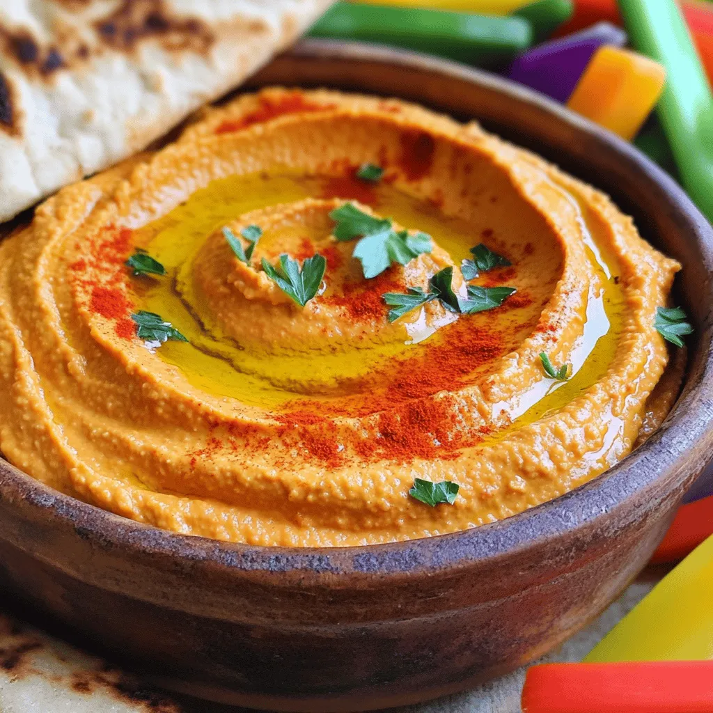 Roasted Red Pepper Hummus Flavorful and Easy Recipe