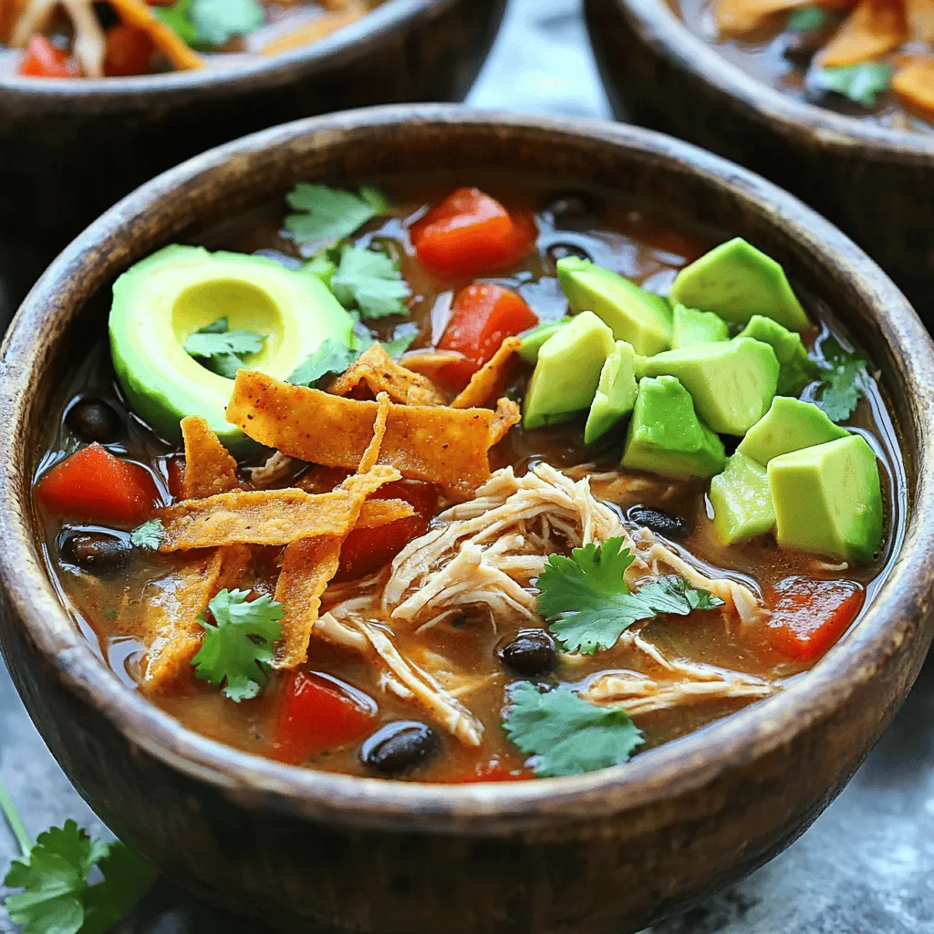 Instant Pot Chicken Tortilla Soup Packed with Flavor