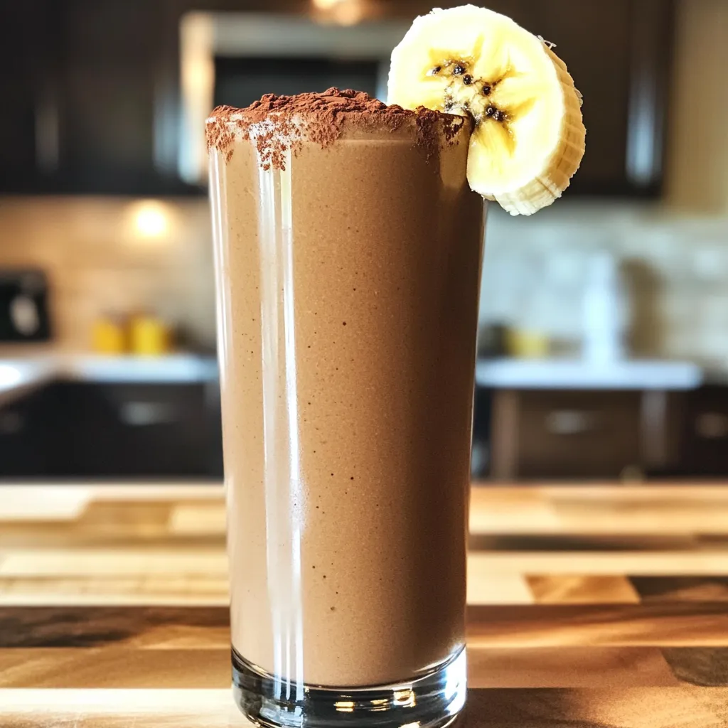 Mocha Banana Smoothie Rich and Creamy Treat