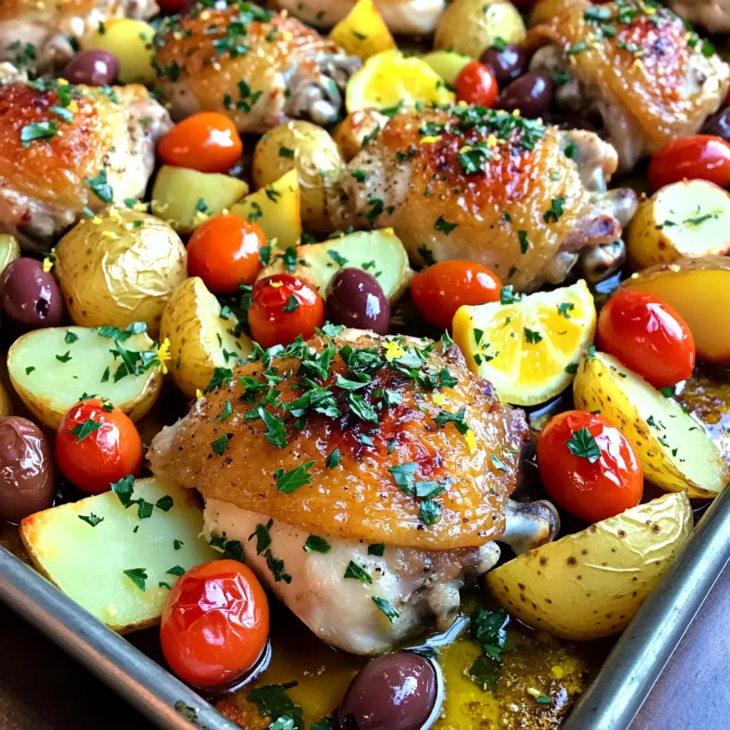 Greek Chicken &#038; Potato Sheet Pan Flavorful Dinner Idea